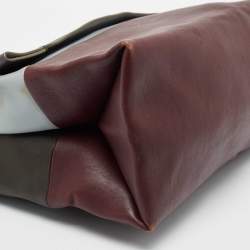 Pre Owned Celine Tri Color Leather All Soft Shoulder Bag 