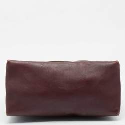 Pre Owned Celine Tri Color Leather All Soft Shoulder Bag 