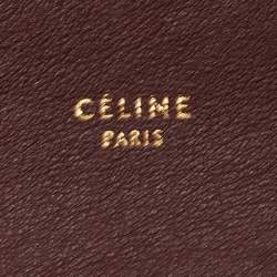 Pre Owned Celine Tri Color Leather All Soft Shoulder Bag 