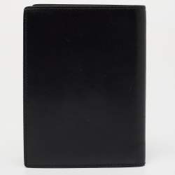 Celine Black Leather Compact Wallet