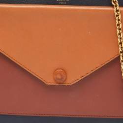 Pre Owned Celine Multicolor Leather Pocket Envelope Shoulder Bag