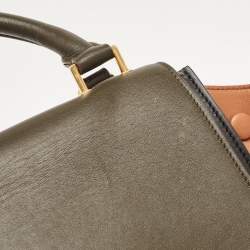 Pre Owned حقيبة سيلين ترابيز جلد ثلاثي اللون صغيرة بيد علوية