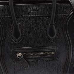 Pre Owned حقيبة يد توتس سيلين نانو لاغيدج جلد وجلد ثعبان ثلاثي اللون 