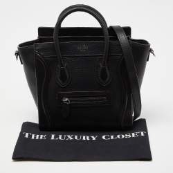 Pre Owned حقيبة يد توتس سيلين نانو لاغيدج جلد وجلد ثعبان ثلاثي اللون 