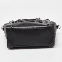 Pre Owned حقيبة يد توتس سيلين نانو لاغيدج جلد وجلد ثعبان ثلاثي اللون 