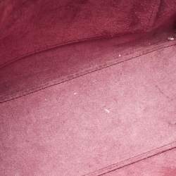 مملوكة مسبقًا Celine Burgundy Leather Nano Luggage Tote Bag