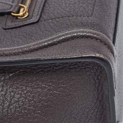Pre Owned Céline Choco Brown Leather Nano Luggage Tote