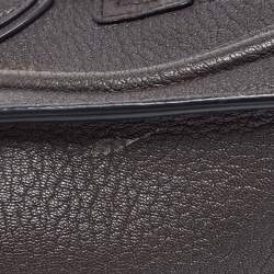 Pre Owned Céline Choco Brown Leather Nano Luggage Tote