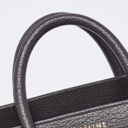 Pre Owned Céline Choco Brown Leather Nano Luggage Tote