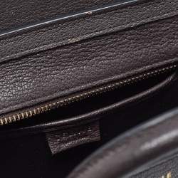 Pre Owned Céline Choco Brown Leather Nano Luggage Tote