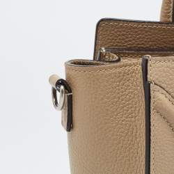Pre Owned Céline Beige Leather Nano Luggage Tote