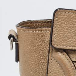 Pre Owned Céline Beige Leather Nano Luggage Tote