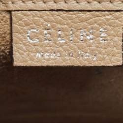 Pre Owned Céline Beige Leather Nano Luggage Tote