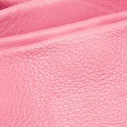 Pre Owned Celine Fuchsia Leather Blossom Satchel