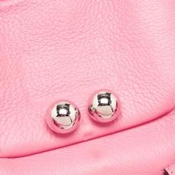 Pre Owned Celine Fuchsia Leather Blossom Satchel