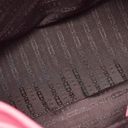 Pre Owned Celine Fuchsia Leather Blossom Satchel