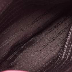 Pre Owned Celine Fuchsia Leather Blossom Satchel