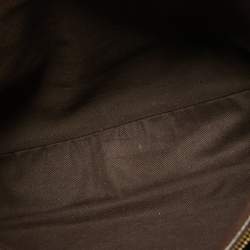 Pre Owned Celine Dark Brown Suede and Leather Boogie Satchel