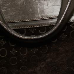 Pre Owned Celine Dark Brown Suede and Leather Boogie Satchel