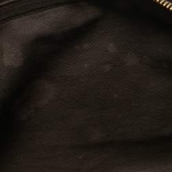 Pre Owned Celine Dark Brown Suede and Leather Boogie Satchel