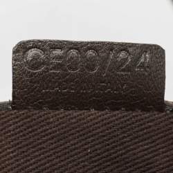 Pre Owned Celine Dark Brown Suede and Leather Boogie Satchel