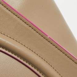 Pre Owned Celine Beige Leather Mini Luggage Tote