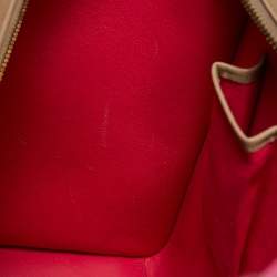 Pre Owned Celine Beige Leather Mini Luggage Tote