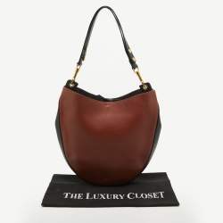 Celine Brown/Navy Blue Leather Hobo 