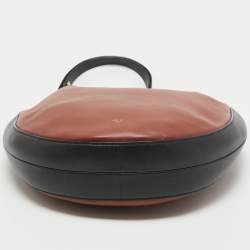 Celine Brown/Navy Blue Leather Hobo 