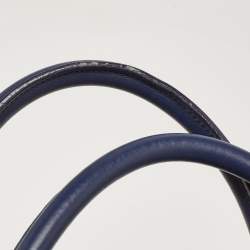 Pre Owned Celine Two Tone Blue Nubuck and Leather Medium Phantom Tote