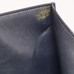 Pre Owned Celine Two Tone Blue Nubuck and Leather Medium Phantom Tote