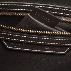 Pre Owned Celine Tricolor Leather Micro Luggage Tote