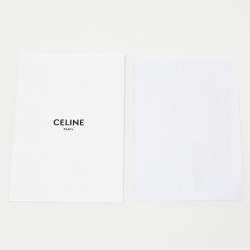 Pre Owned Celine Grey Leather Triomphe Shoulder Bag