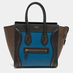 Celine Multicolor Leather Micro Luggage Tote