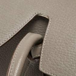 Pre Owned Celine Grey Leather Mini Tie Tote