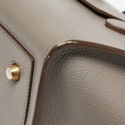 Pre Owned Celine Grey Leather Mini Tie Tote