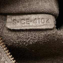 Pre Owned Celine Grey Leather Mini Tie Tote