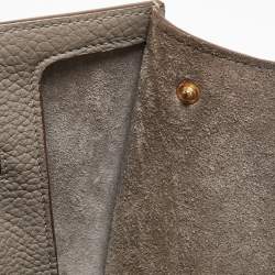Pre Owned Celine Grey Leather Mini Tie Tote