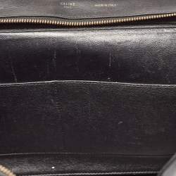 Pre Owned Celine Tri Color Canvas and Leather Medium Trapeze Bag