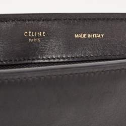 Pre Owned Celine Tri Color Canvas and Leather Medium Trapeze Bag