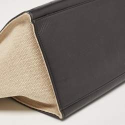 Pre Owned Celine Tri Color Canvas and Leather Medium Trapeze Bag