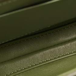 Pre Owned Celine Green Leather Small Besace 16 Shoulder Bag