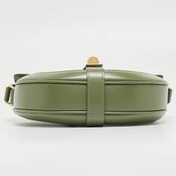 Pre Owned Celine Green Leather Small Besace 16 Shoulder Bag