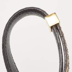 Pre Owned Celine Beige/Grey Python Medium Classic Box Shoulder Bag