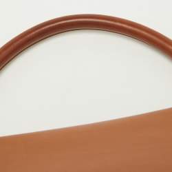 Pre Owned Celine Tan Leather and Suede Medium Trapeze Bag