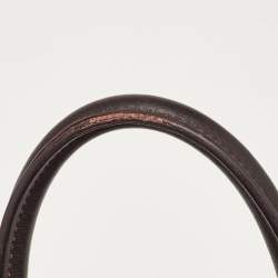 Pre Owned Celine Tri Color Leather Nano Luggage Tote