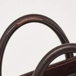 Pre Owned Celine Tri Color Leather Nano Luggage Tote