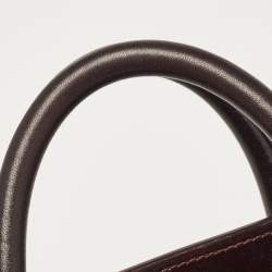 Pre Owned Celine Tri Color Leather Nano Luggage Tote