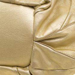 Celine Metallic Gold Leather Bittersweet Hobo