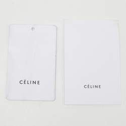 Pre Owned Celine Black Leather Mini Belt Top Handle Bag